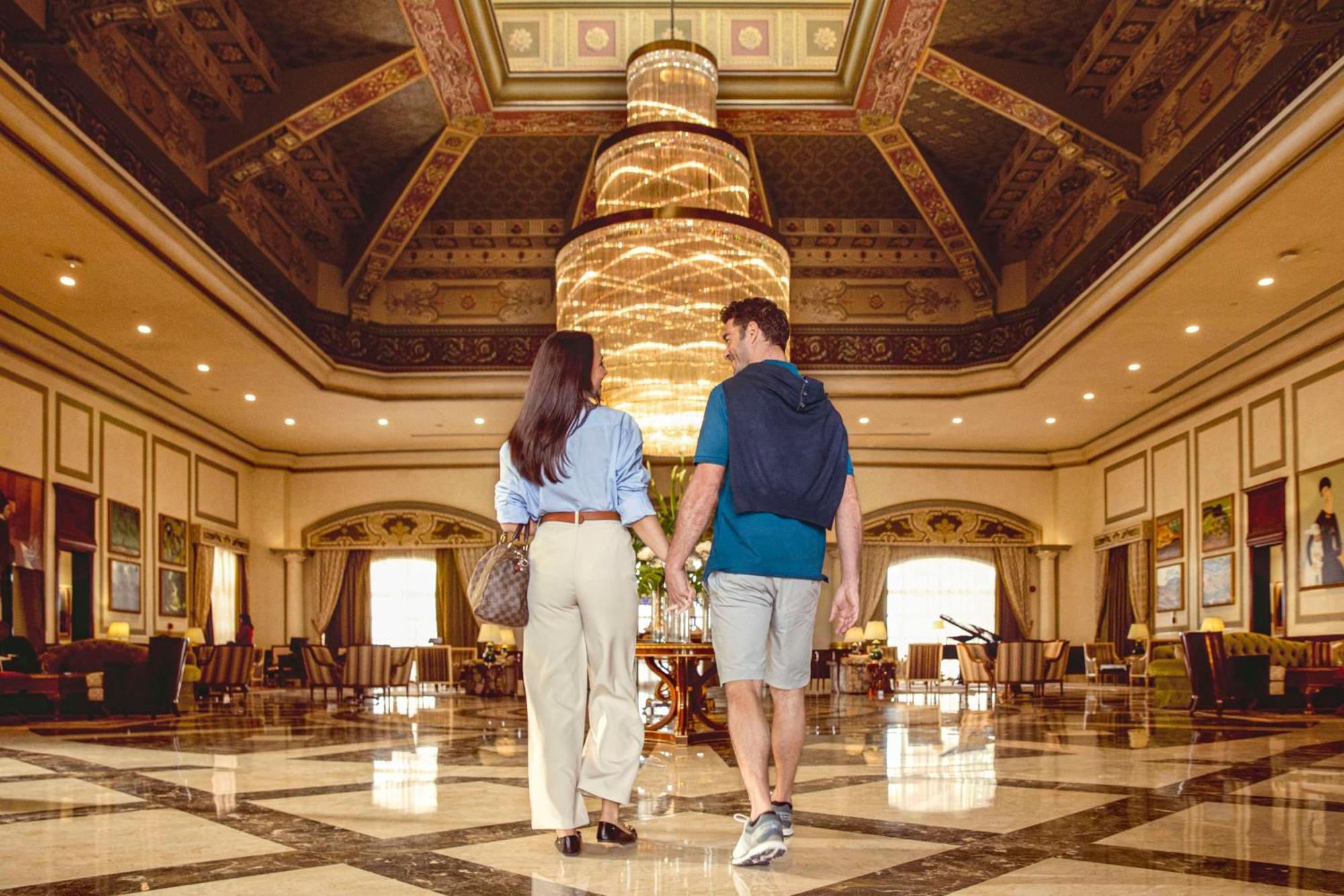Kempinski Nile Hotel, Kairo Bagian luar foto Lobby